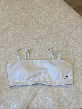 Gymshark Bandeau Sports Bra White Size Medium